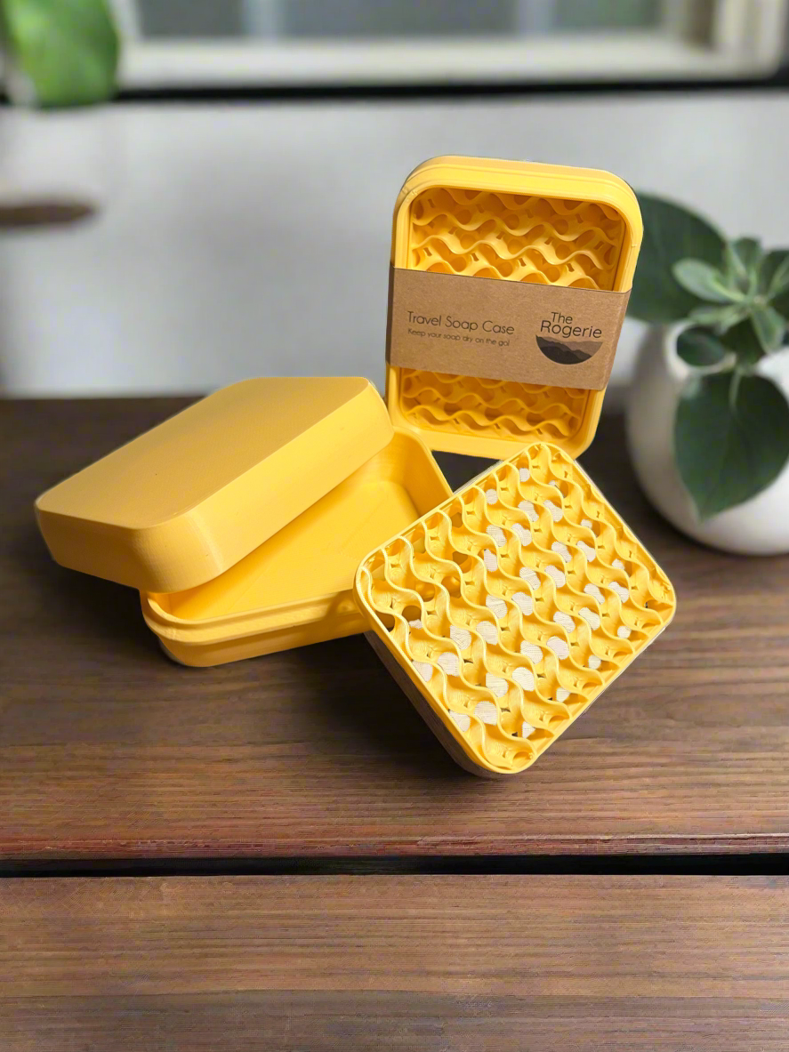 Travel Soap Case Sunshine Yellow Color