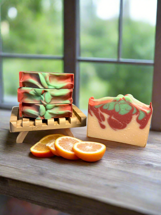 Handmad Tallow Soap, Sweet Orange & Chili Pepper