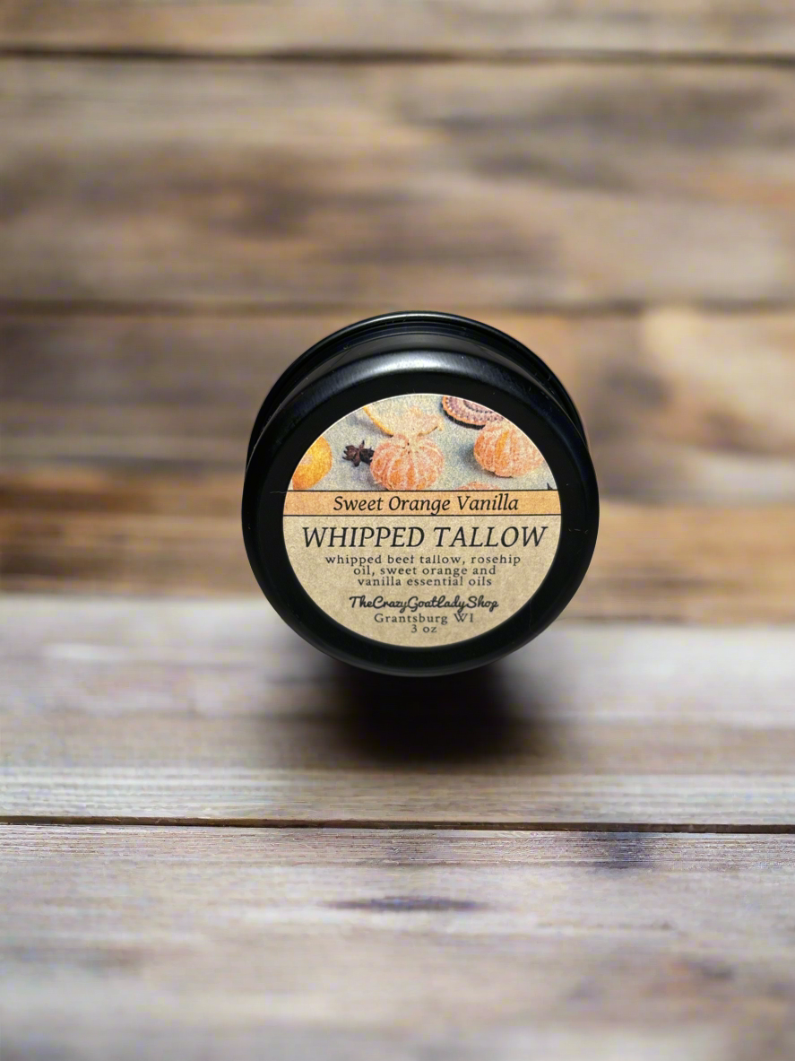 Whipped Tallow, Sweet Orange Vanilla