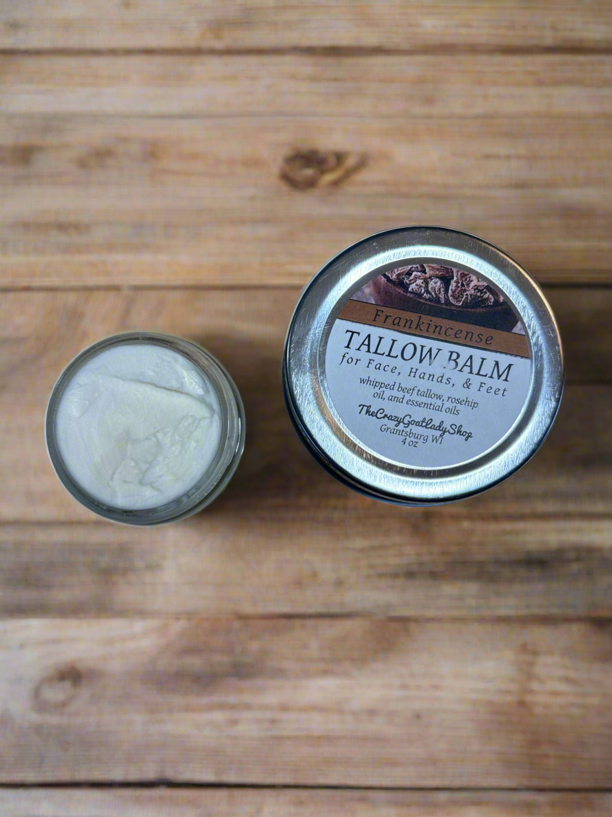 Tallow Balm, Frankincense 4 oz