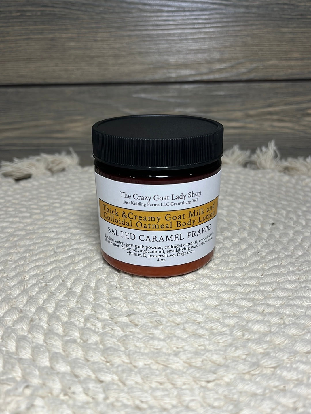 SALE**Thick & Creamy Goat Milk and Colloidal Oatmeal Body Lotion ~ Salted Caramel Frappe