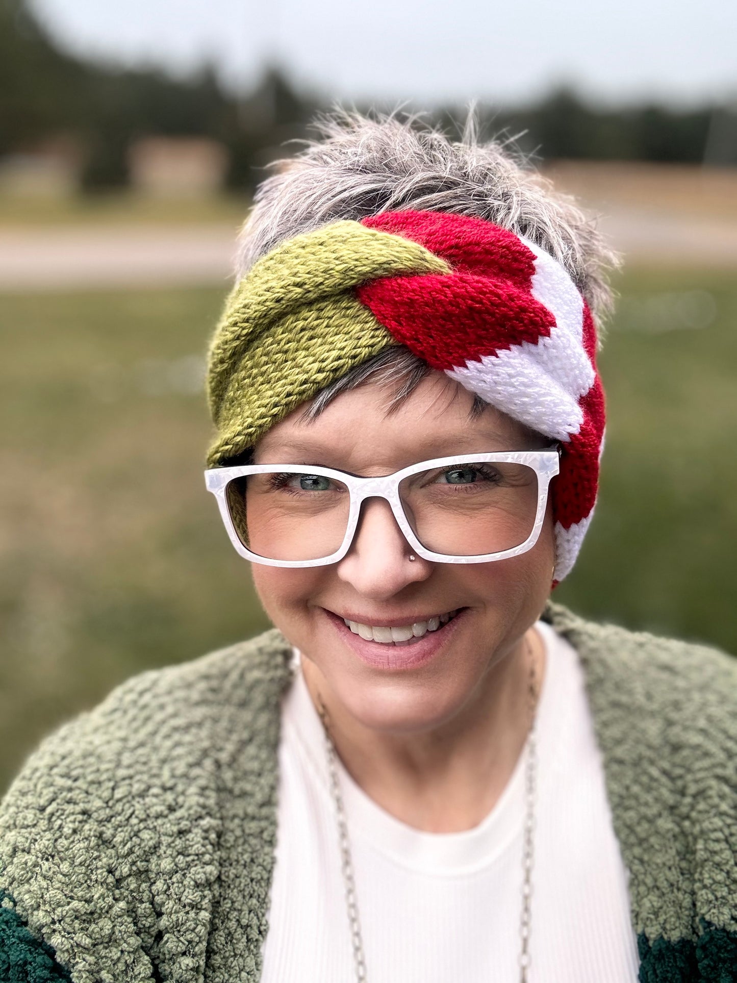 Grinch Twisted Headband, Adult