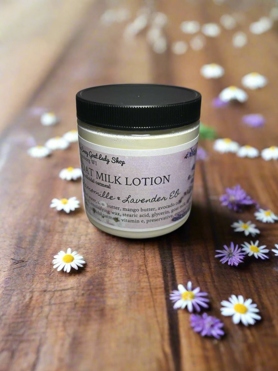 Goat Milk Lotion, Chamomile & Lavender EO