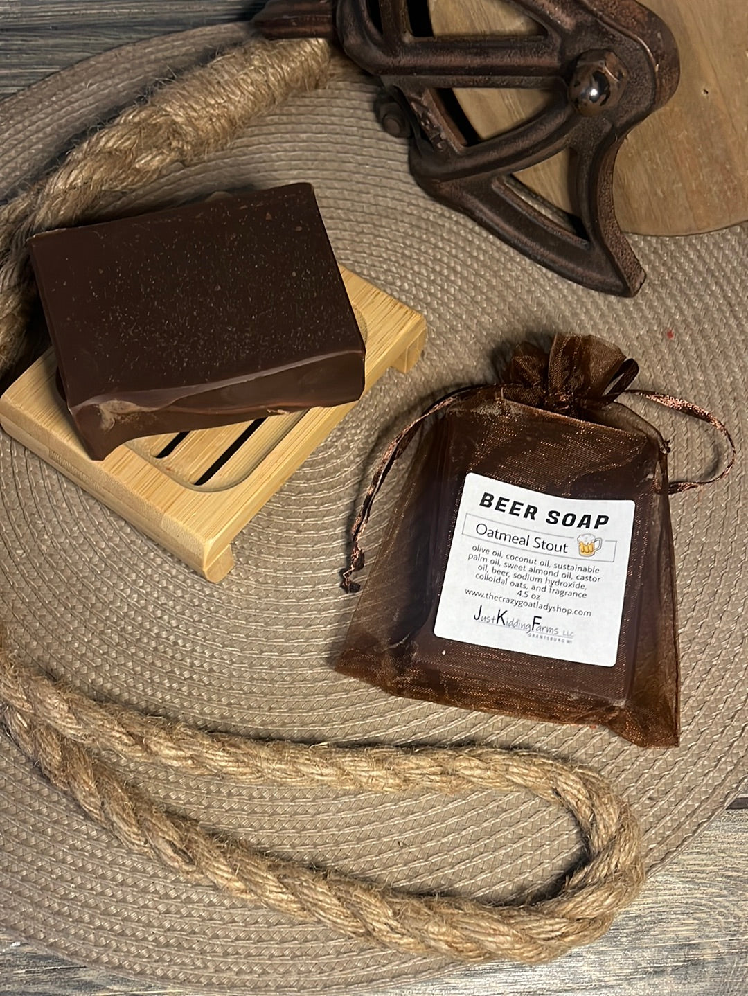 Beer soap oatmeal stout 