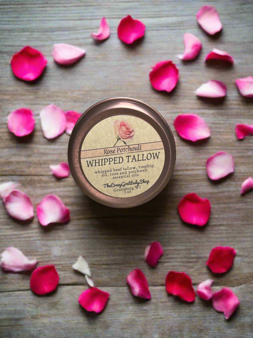 Whipped Tallow, Rose Patchouli