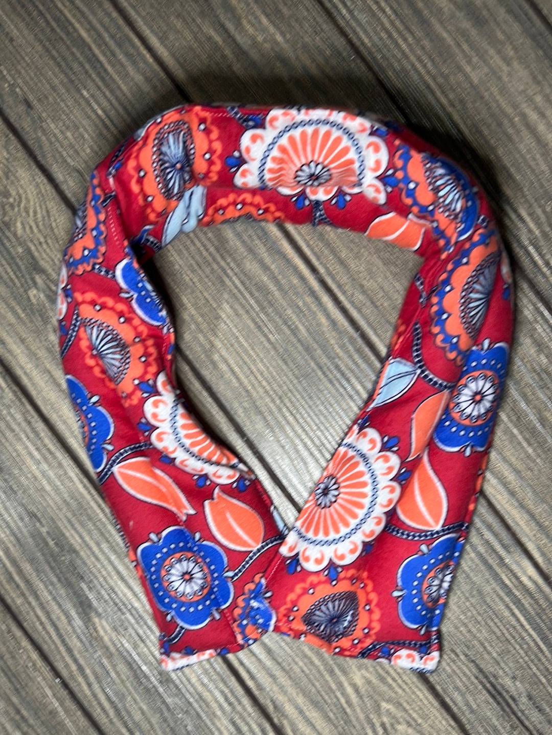 Heat Therapy Rice Bag, EmJ Neck Wrap, Coral Floral