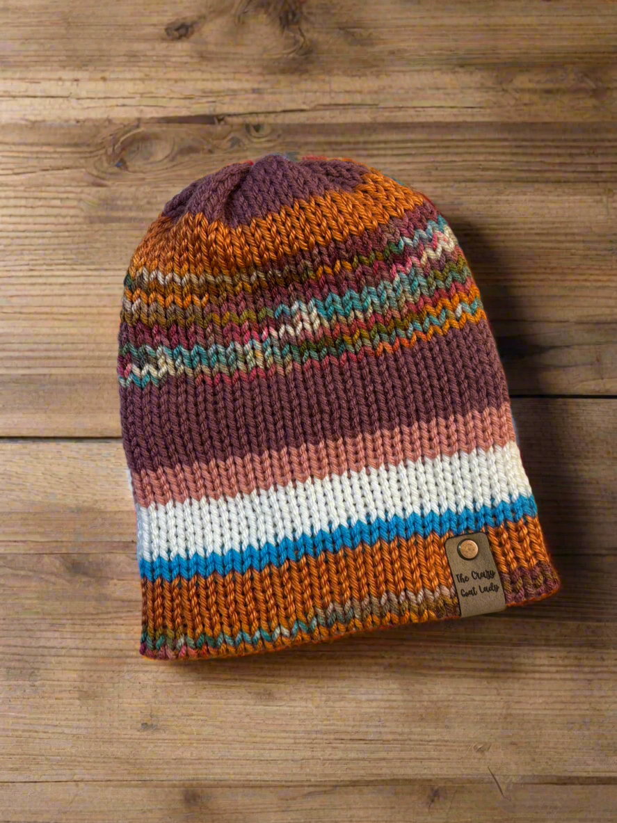 Nanas Attic Collection, Bonfire Beanie, Adult