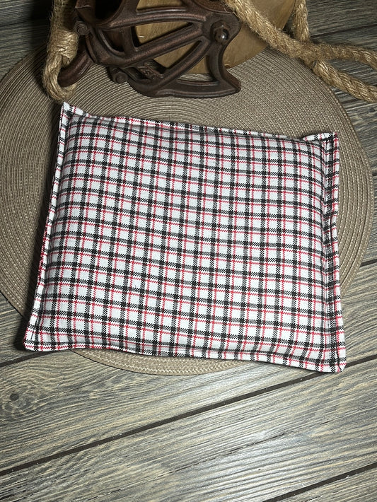 Heat Therapy Rice Bag, Neddy Junior, Red White Black Plaid