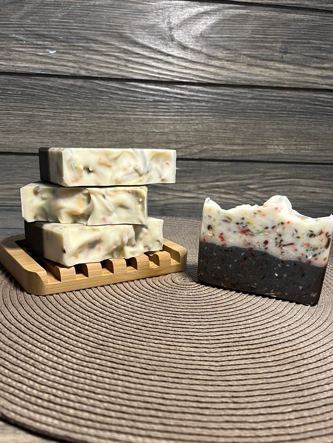 Handmade Confetti Soap, Marshmallow Fireside