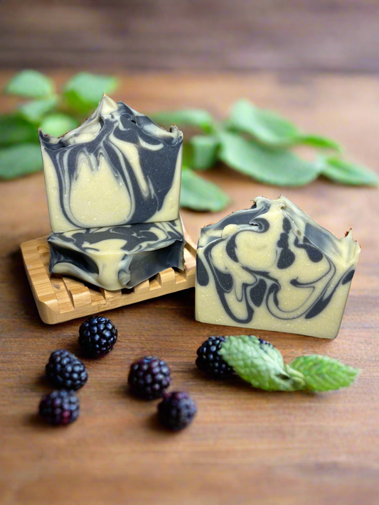 Handmade Goat Milk Soap, BlackBerry Sage