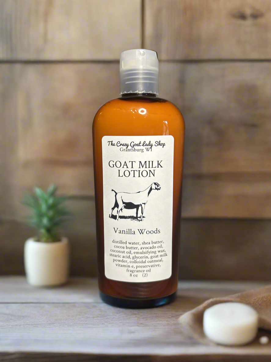 Handmade goat milk lotion 