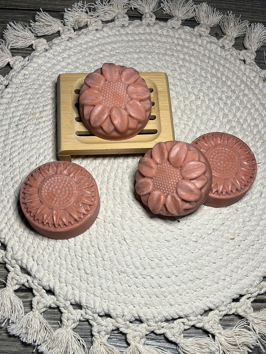 Handmade Facial bar rose patchouli rose clay 